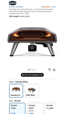 Ooni Koda 2 Pro Gas Pizza Oven – 18"
