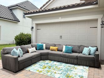 Oversized 6piece L Sectional Sectional Sofa