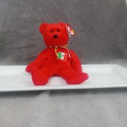 Vintage 1999 Otis Beanie Baby Mexican Flag Bear