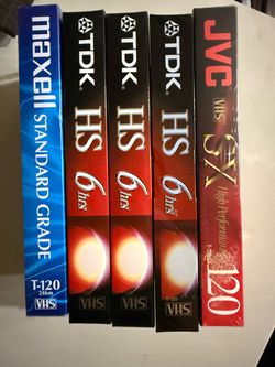 Blank VHS Tapes Lot of 4 sealed/new