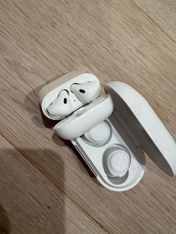 One  airpods w/ one Jlab