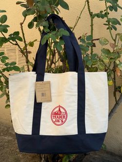NEW Trader Joe's Large Canvas Tote Bag