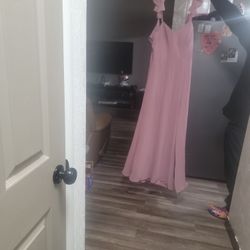 Pink Brides Maid Dress