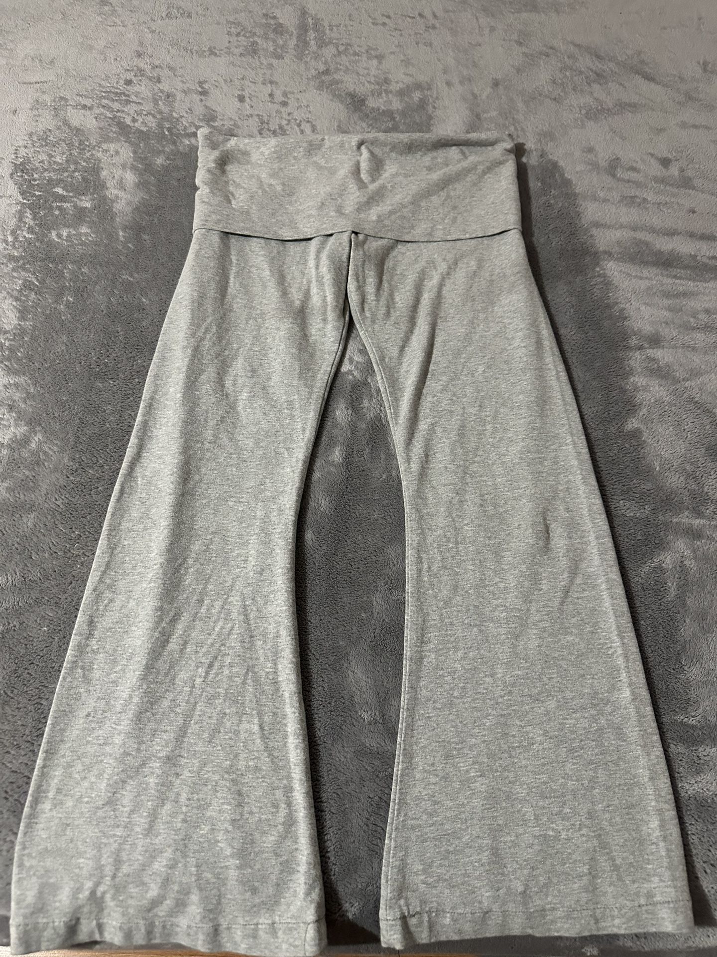 Pink Grey Flare Leggings