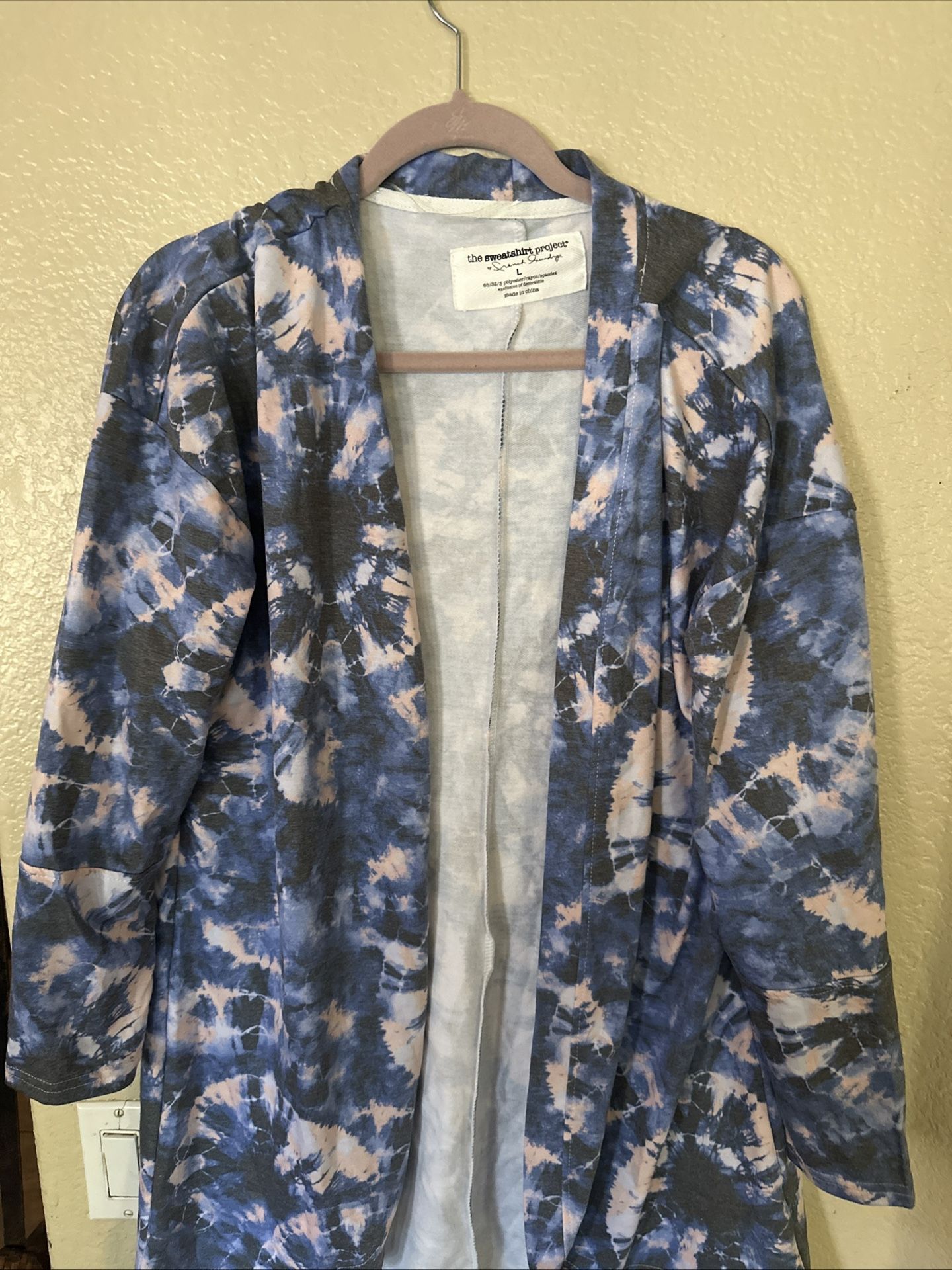 The Sweatshirt Project Open Front Cardigan Large
