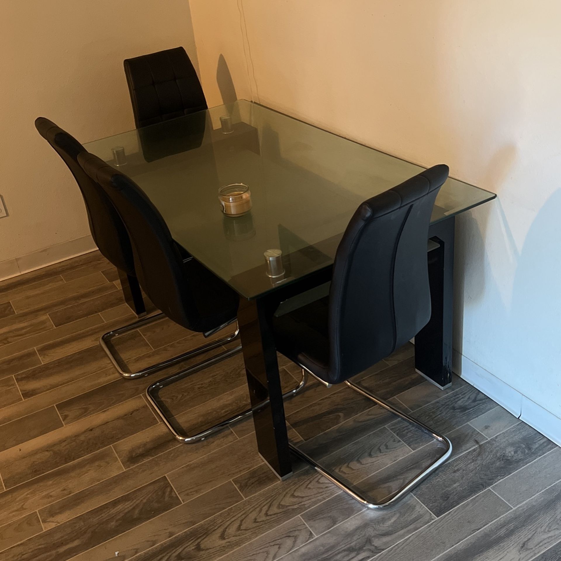 Glass Table & Chairs