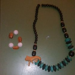 LION NECKLACE WITH BRACELET 