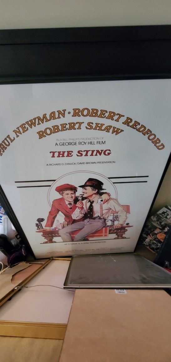 Movie Poster And Frame - The Sting