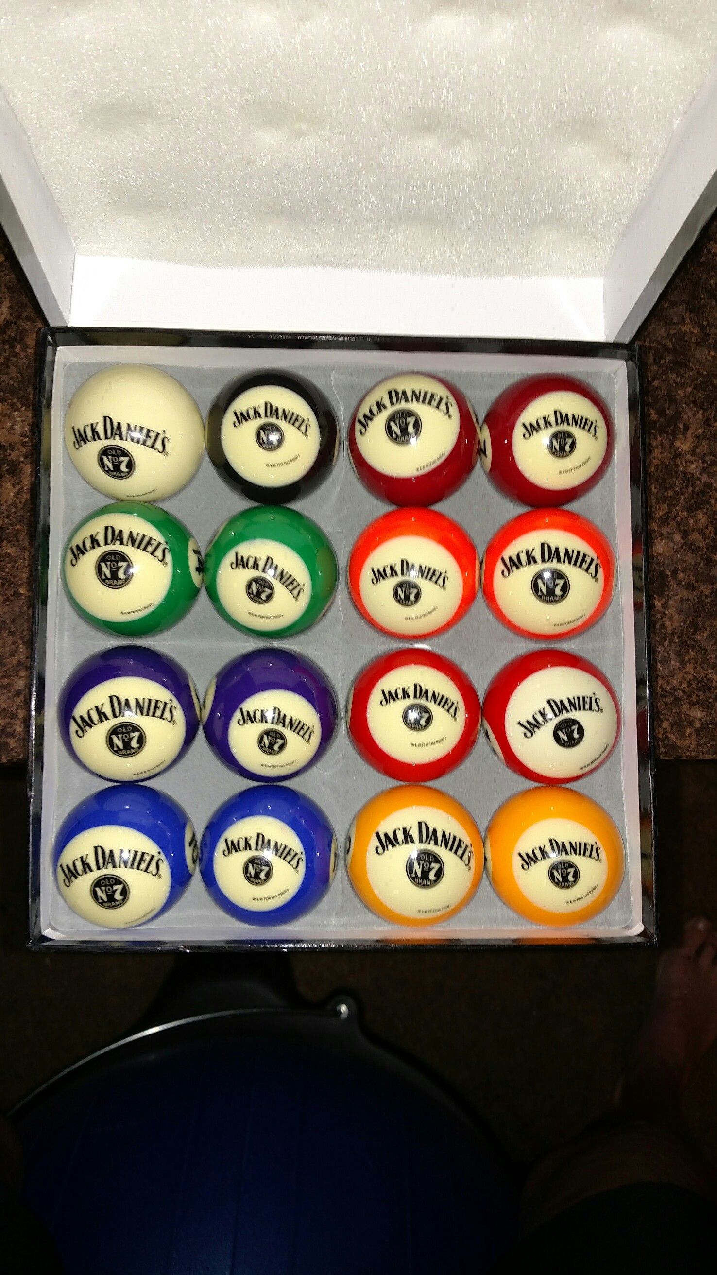 Jack Daniels Official License Pool Ball Set