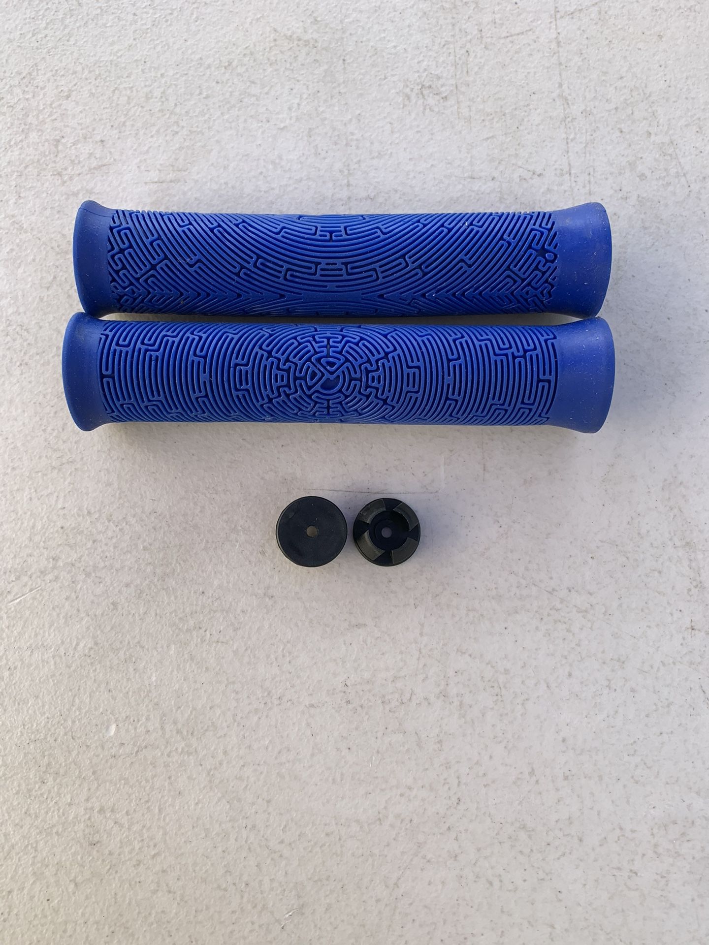 Blue Long Bmx Bike Grips
