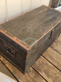 Vintage Military locker storage Container box
