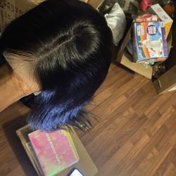Closure Human Hair Wig