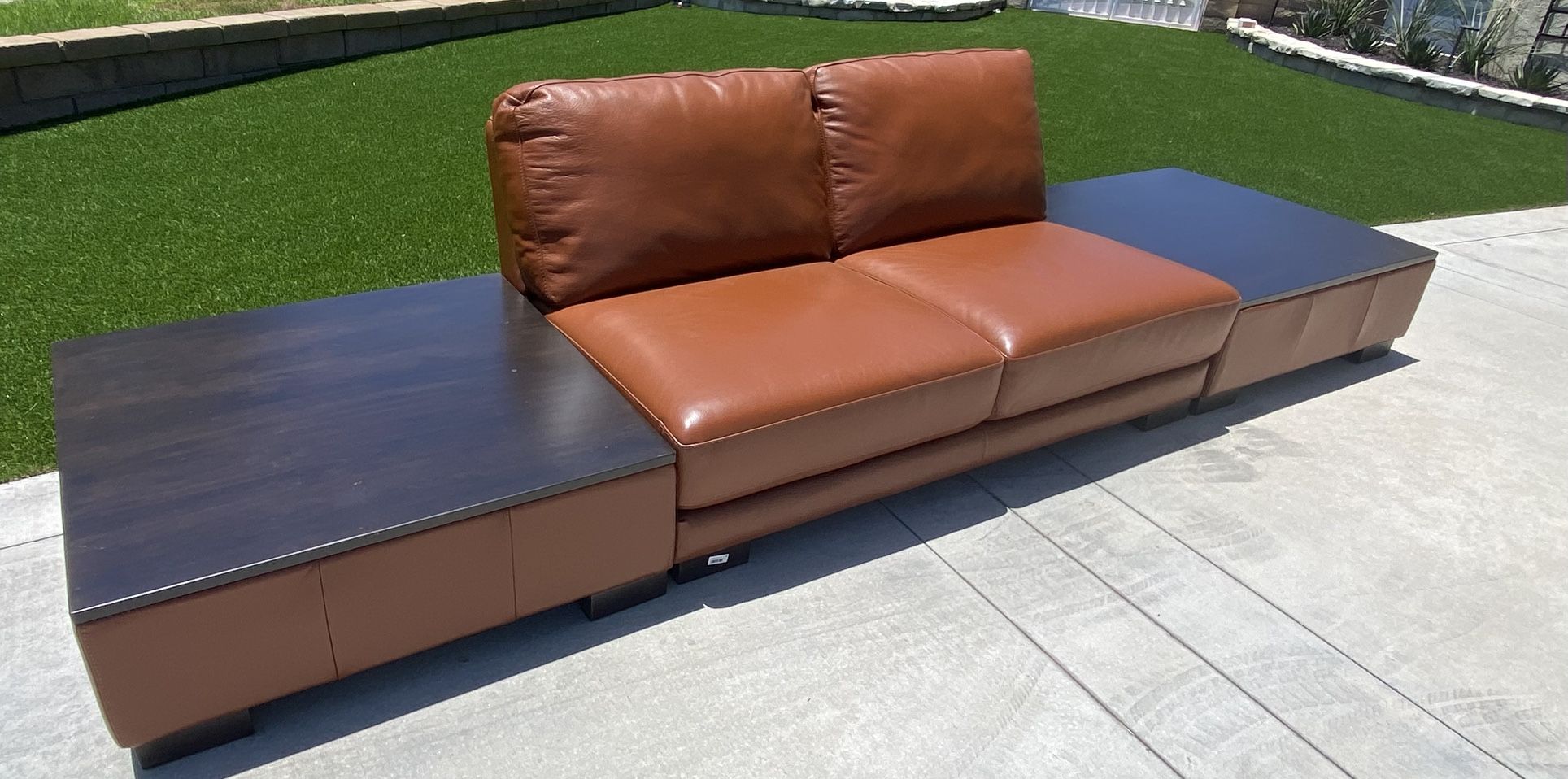 Brand New Leather Couch And End/Coffee Tables