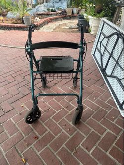 NOVA Rollator Walker with Seat and Basket