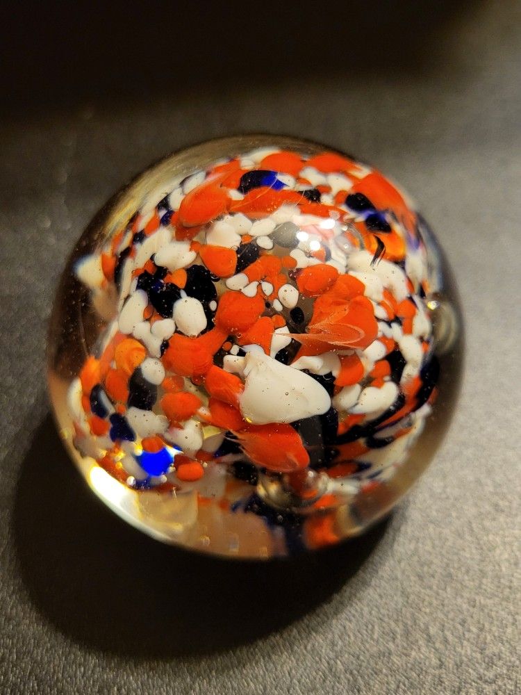 Vintage Glass Paperweight Bubble