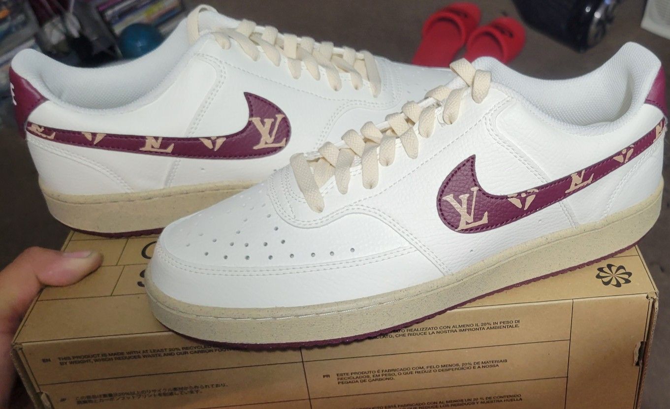 Nike Court Vision Low Custom Louis Vuitton