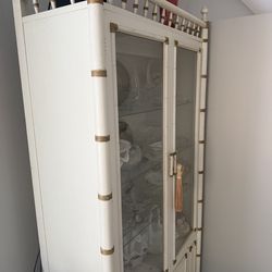 Curio cabinet 80” tall 38” wife and 22” deep $295
