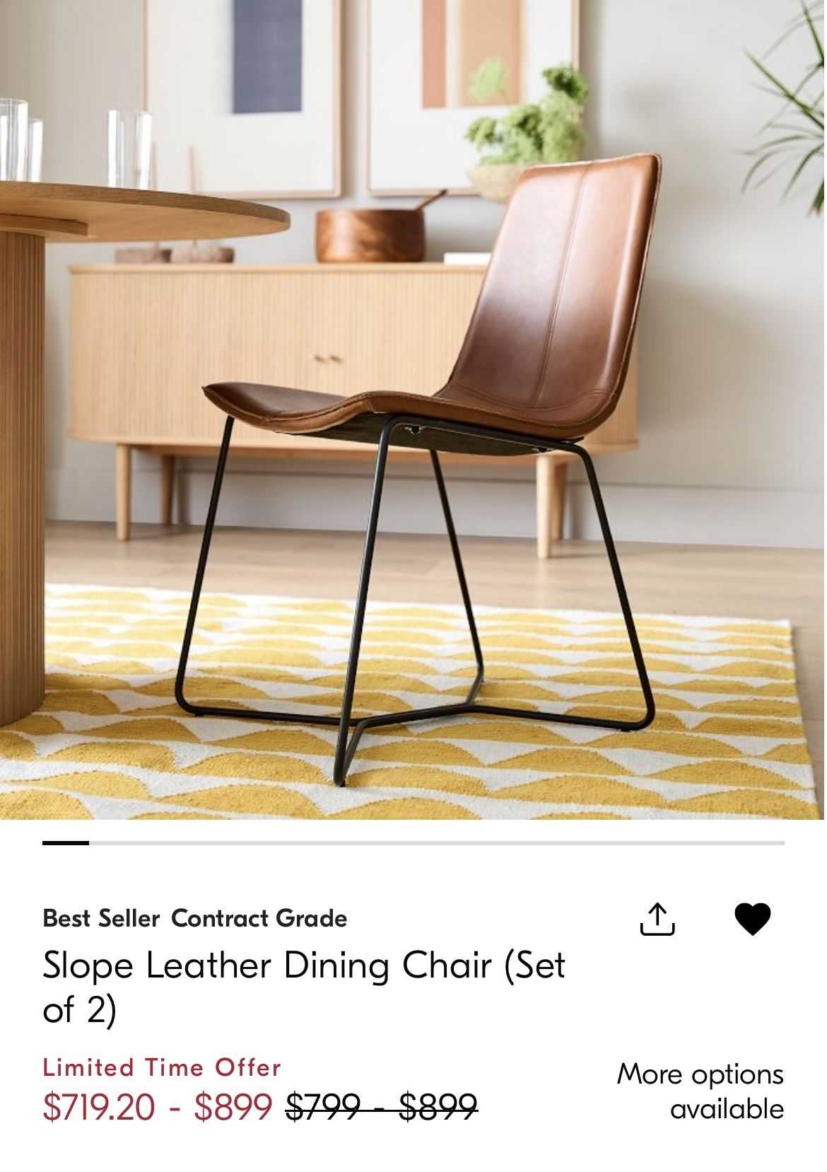Williams Sonoma Westelm Chair Great Deal