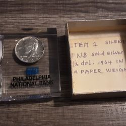 RARE ENCASED SILVER 1964 JFK HALF DOLLAR PROOF 