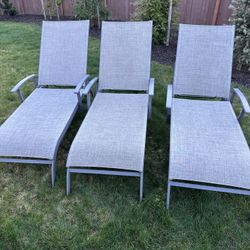 Set of 3 Sunvilla (Costco) Chaise Lounge Chairs – Adjustable
