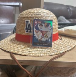 Dodgers One Piece Luffy Card with Hat