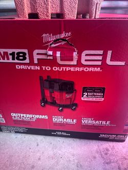Milwaukee M18 FUEL 9 Gallon Wet/Dry Vacuum 0920-20 Dual Battery