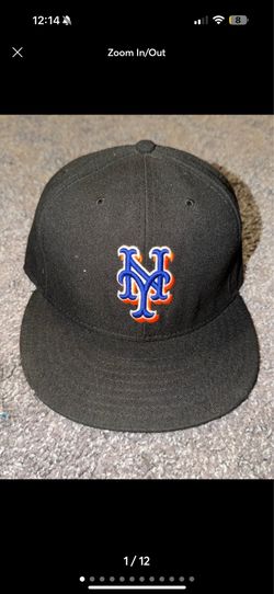 New Era MLB Baseball New York Mets Fitted Hat Men’s Size 7,1/2 Used Pre Owned NY