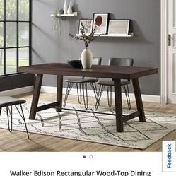 Walker Edison 70’ Trestle Dining Table 