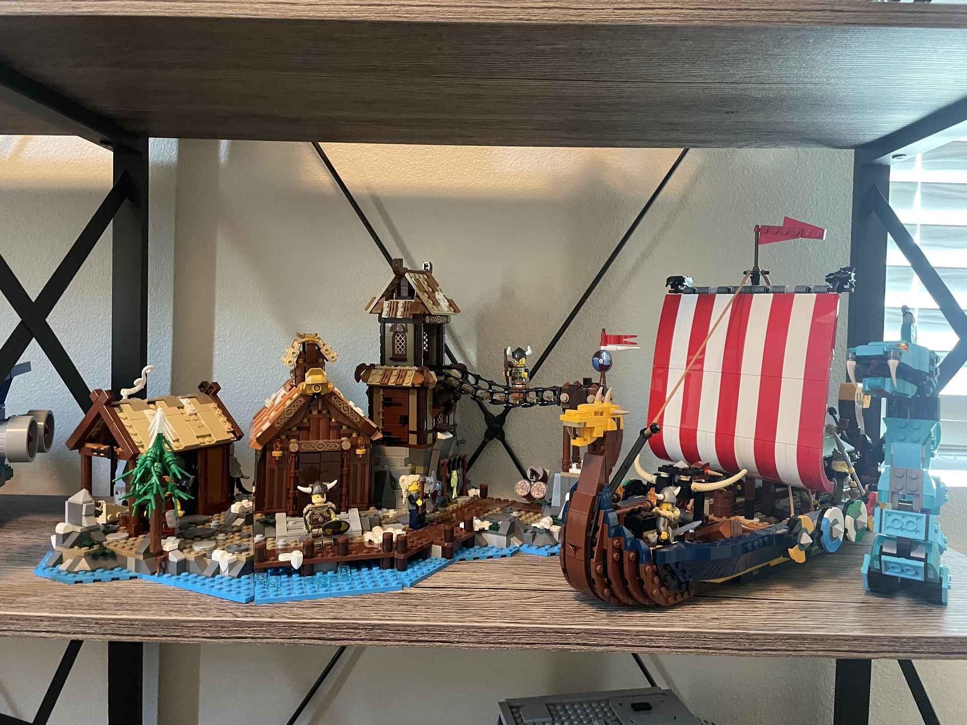 Lego Viking Village 21343 And 3 In 1 Viking Ship 31132 Combo Used No Instructions
