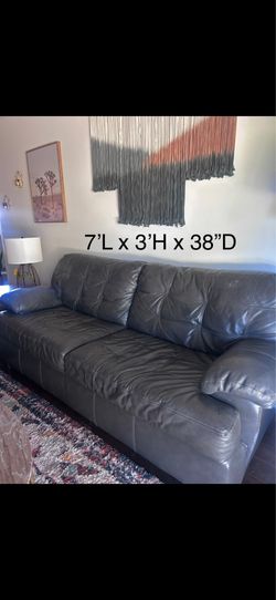 Leather couch set