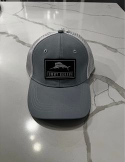 Tommy Bahama Trucker Hat Baseball Cap Blue Marlin Blue And White Adjustable NWT