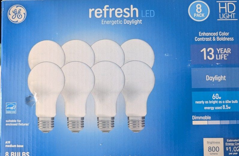 8....60 Watt Led Light Bulbs