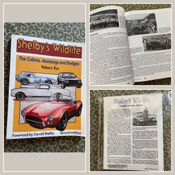 1977 VTG Shelby's Wildlife The Cobras & Mustangs by Wallace A Wyss HC DJ Revised Motorbook