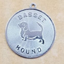 Sterling Silver Basset Hound Charm