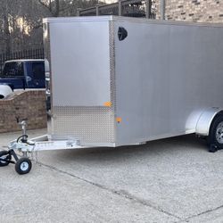 6x12 Aluminum Enclosed Trailer - ALCOM Stealth