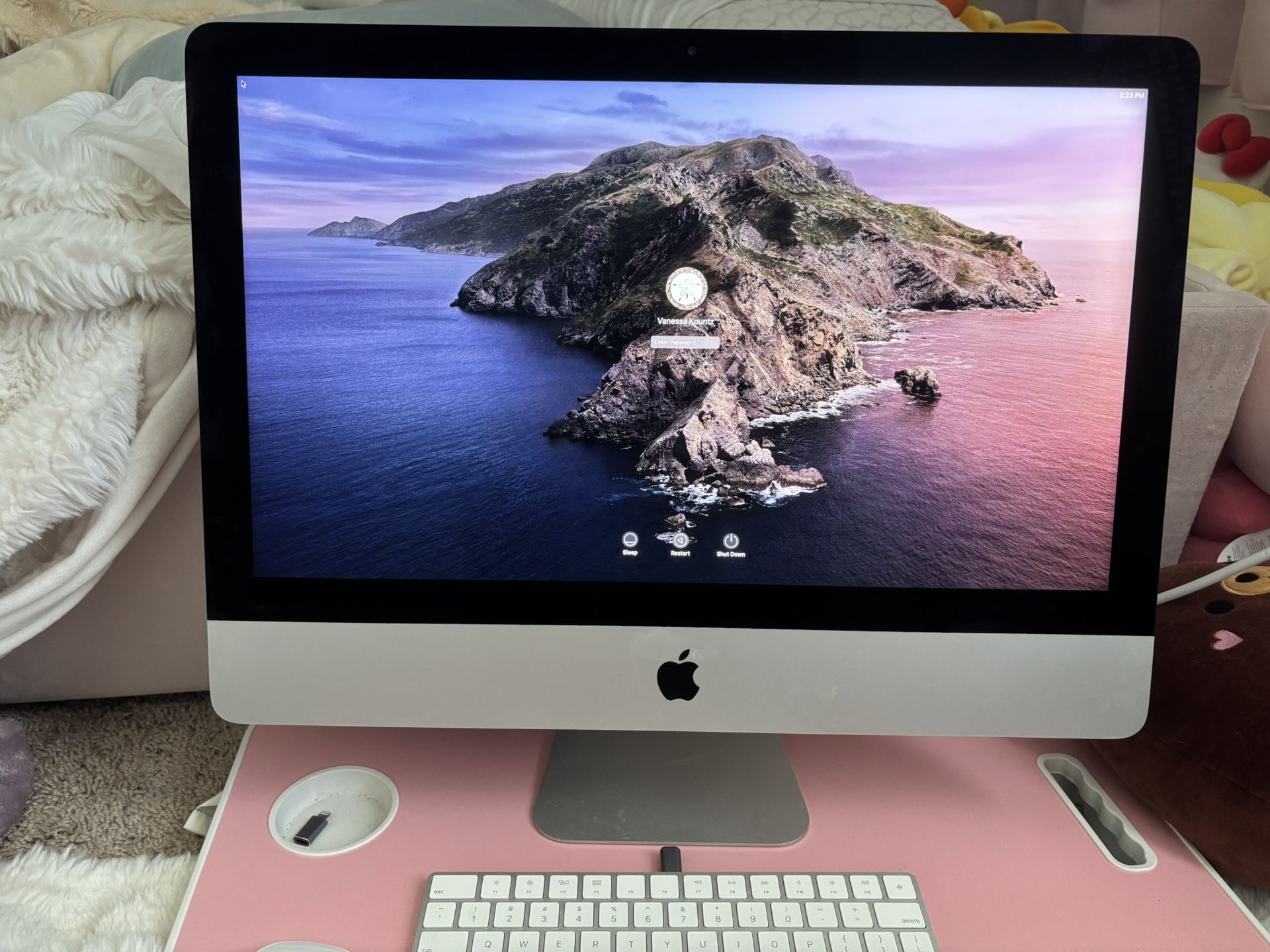 - [ ] iMac (Retina 4K, 21.5 inch, 2019) with  lightning wireless keyboard/mouse and lighting adapters 