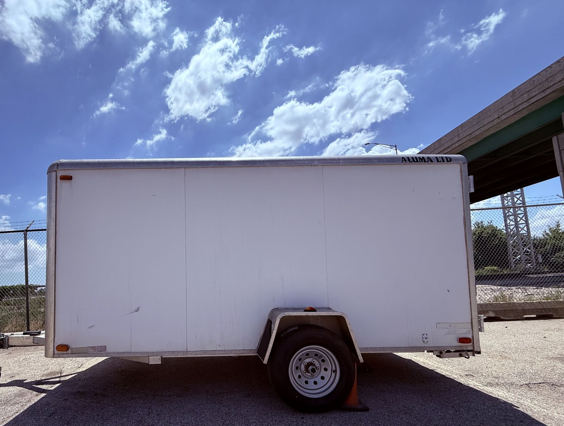 ALUMA 6’ x 12’ All Aluminum Frame Enclosed Trailer