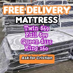 New Mattresses  Twin mattress Full mattress Queen mattress  King mattress  Colchones nuevos  Beds 
