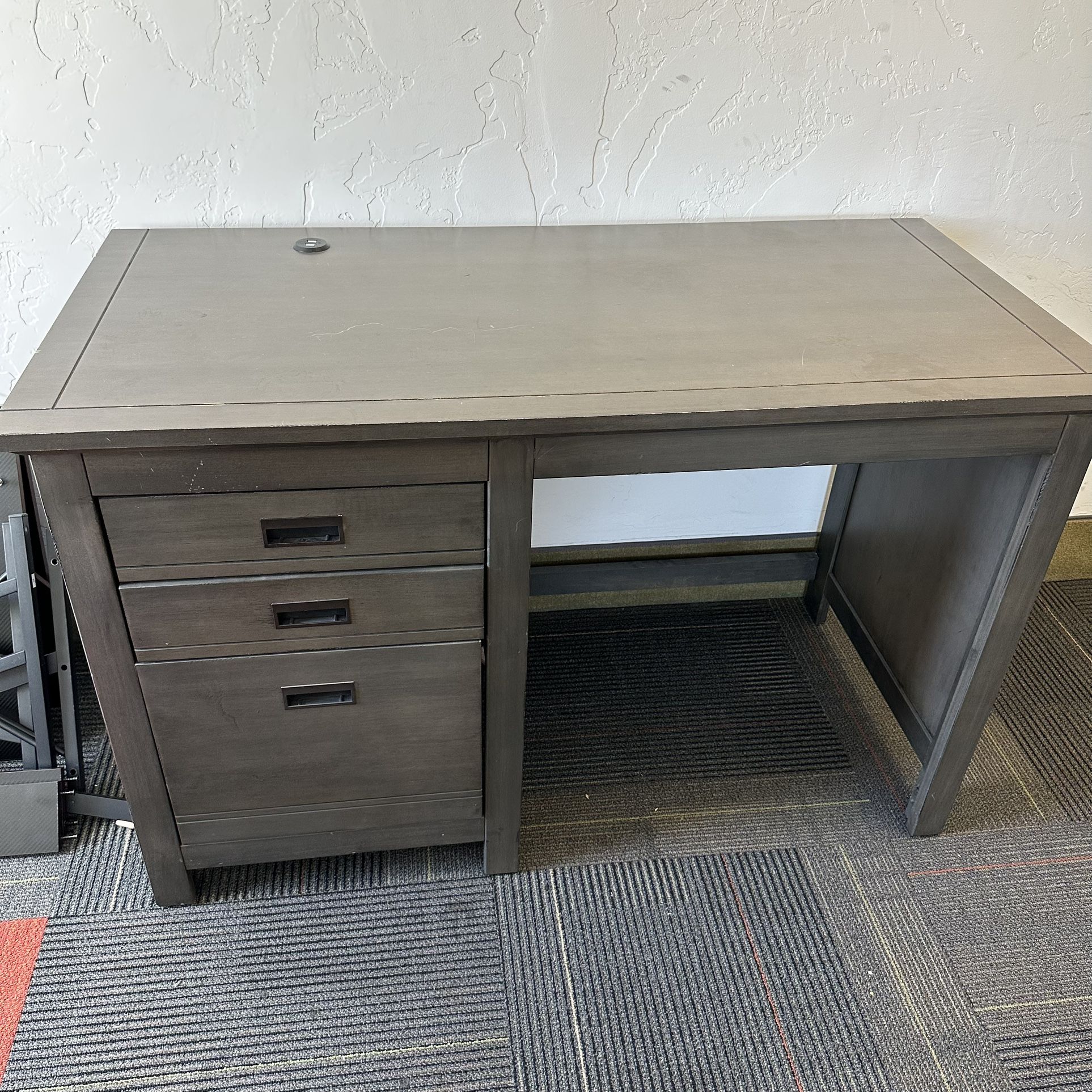 “Living Spaces” USB Charging Drawer Desk