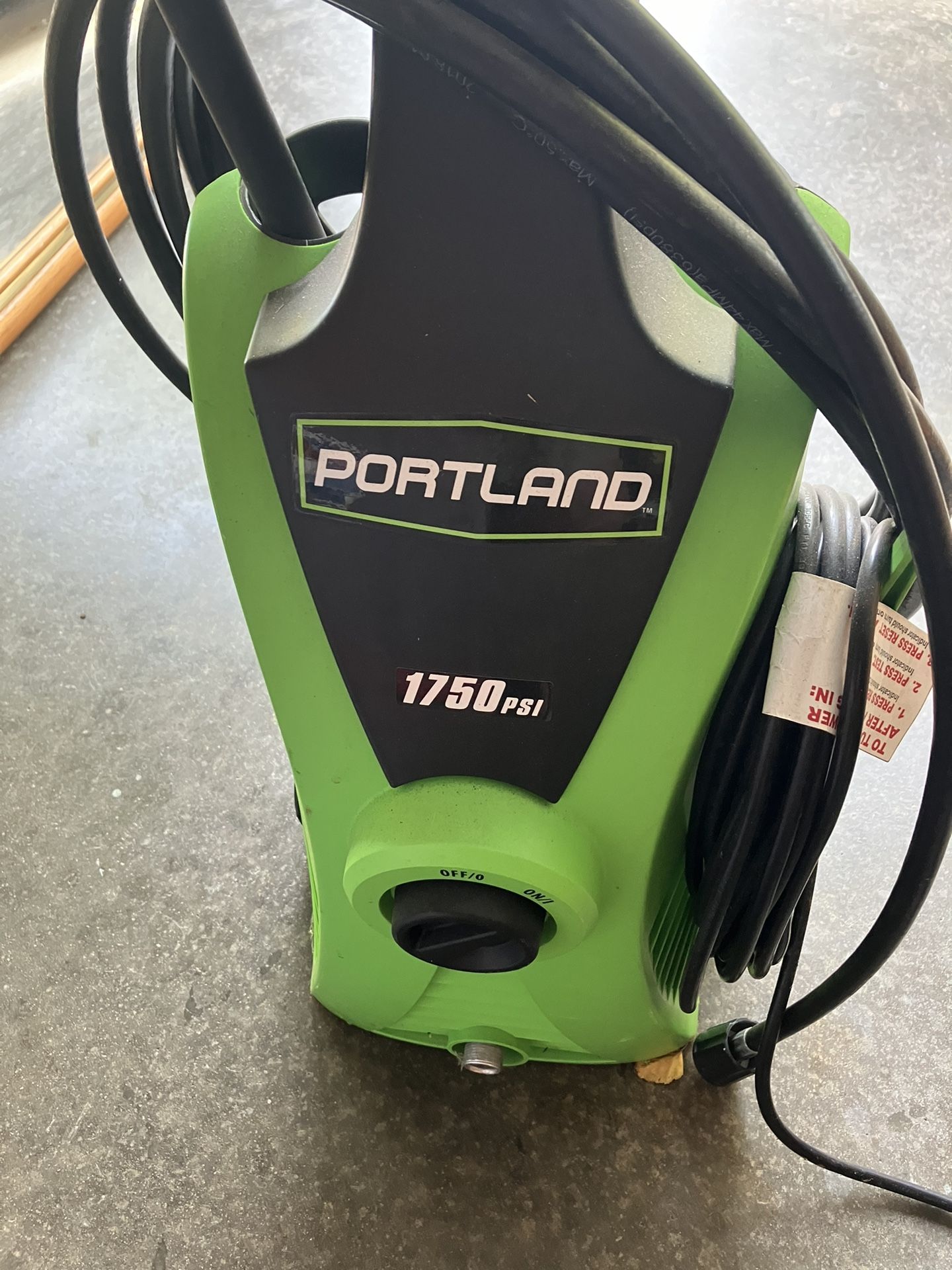 Power Washer , Electric , Newer , 1750 PSI