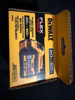 Dewalt  FlexVolt 20v/60V 6AH