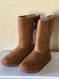 New Target Cat And Jack Girl Cognac Brown Boots