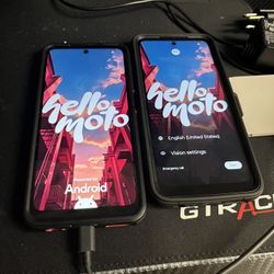 Two Android Phones 2025 Models With Two cases 