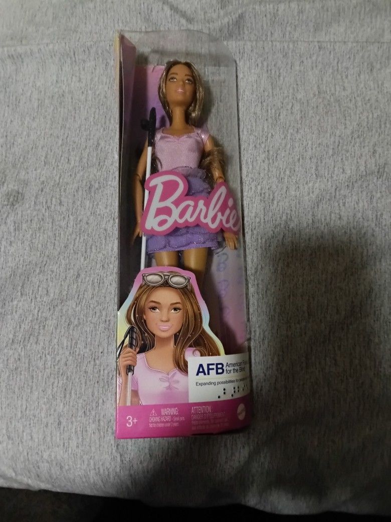 Brand New In The Box Never Used Barbie AFB American Foundation For The Blind Doll