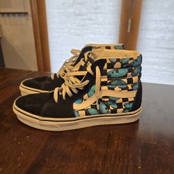 Vans High Tops - Checkered Butterfly