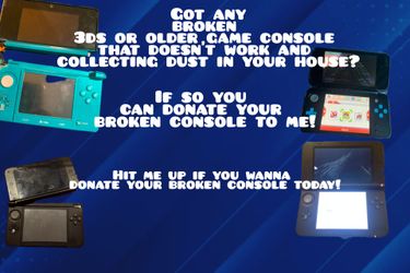 Donate your broken console here!!