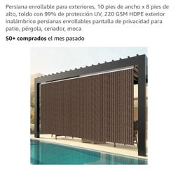 Cortina para terraza , pergolas