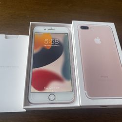 iPhone 7 Plus Rose Gold 128GB With Original Box