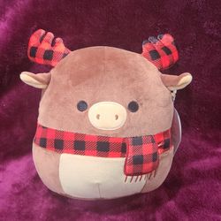 Squishmallows Alfred The Raindeer 8" Tall Christmas/ Winter Collection