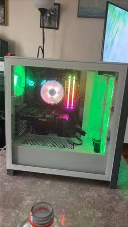 Corsair white RGB Gaming PC - Ryzen 5 3600 / GTX 1660 / 16GB RAM / 1TB Samsung SSD - Win 11⁠